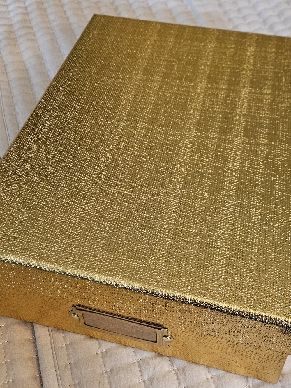 Gold Decorative Storage Box by